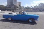Blue convertible car havana