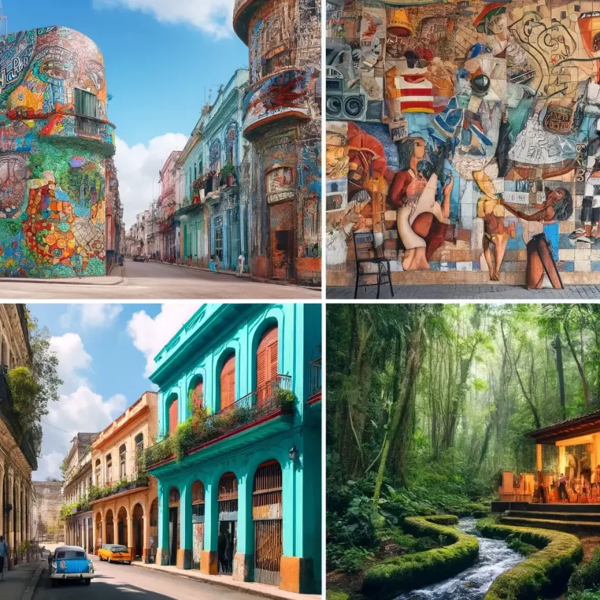 A vibrant scene at La Casa de la Música de Miramar, one of the hidden gems in Havana, showcasing live performances and a lively music scene.