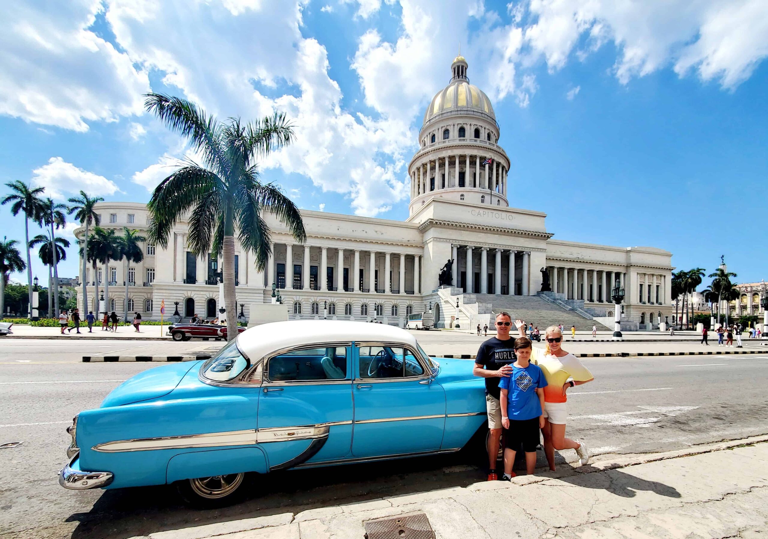 havana tour in classic car visit to the capitol