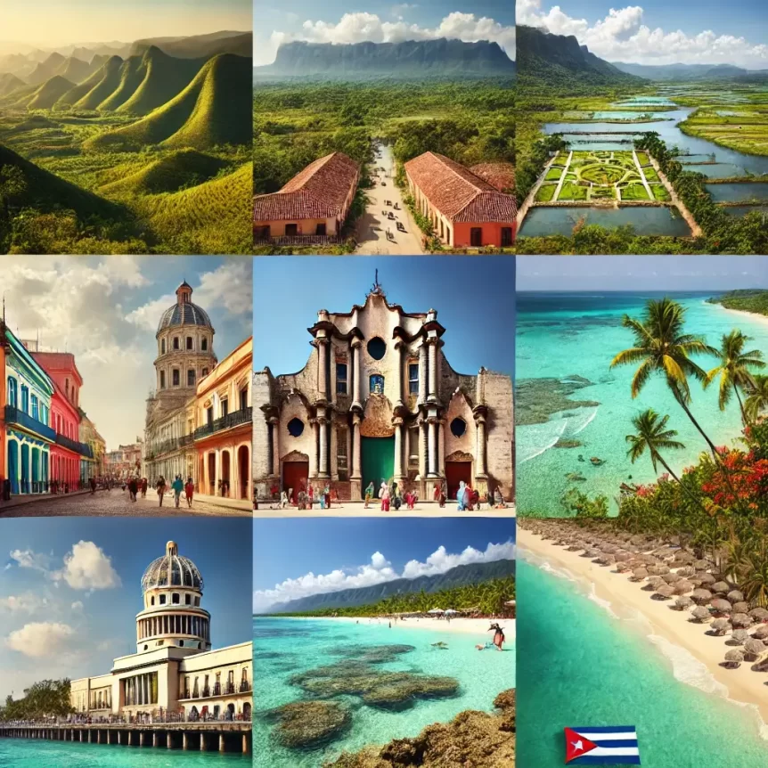 six distinct day excursions from Havana, featuring Viñales Valley, Trinidad, Zapata Peninsula, Santa Clara, Bay of Pigs, and Varadero Beach, each showcasing Cuba’s unique landscapes and cultural heritage.